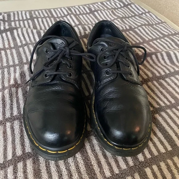 Dr. Martens AW004 Boston Black Leather Oxford Shoes Dr. Doc Martens 1461 Shoes Boston Oxford AW004 Canvas Oxford  main image 2